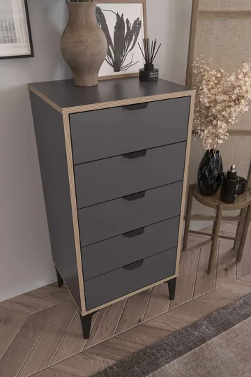 Olyros Byrå 105 cm - Antracit - Förvaring - Förvaringsmöbler - Byrå