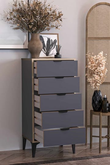 Olyros Byrå 105 cm - Antracit - Förvaring - Förvaringsmöbler - Byrå