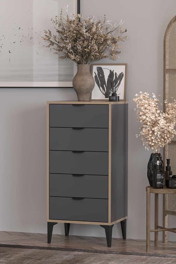 Olyros Byrå 105 cm - Antracit - Förvaring - Förvaringsmöbler - Byrå