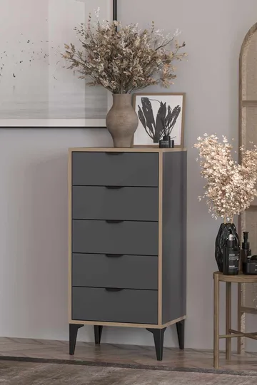 Olyros Byrå 105 cm - Antracit - Förvaring - Förvaringsmöbler - Byrå