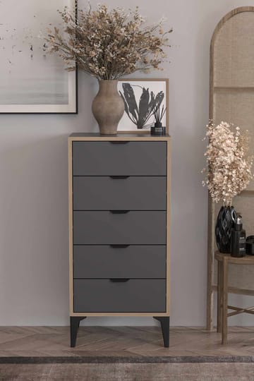 Olyros Byrå 105 cm - Antracit - Förvaring - Förvaringsmöbler - Byrå