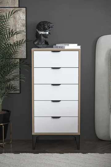 Olyros Byrå 105 cm - Vit - Förvaring - Förvaringsmöbler - Byrå