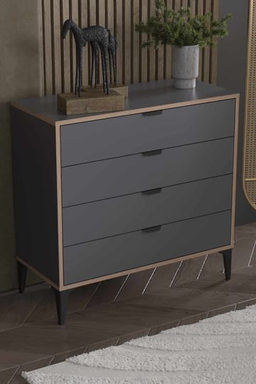 Olyros Byrå 90 cm - Antracit - Förvaring - Förvaringsmöbler - Byrå