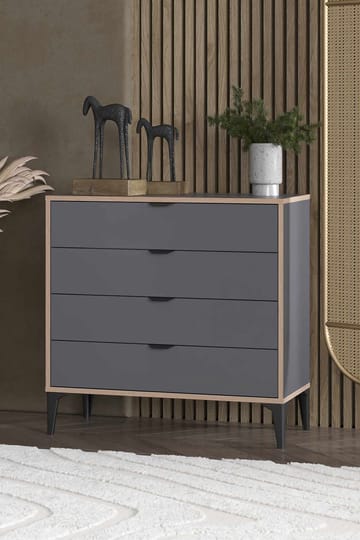 Olyros Byrå 90 cm - Antracit - Förvaring - Förvaringsmöbler - Byrå