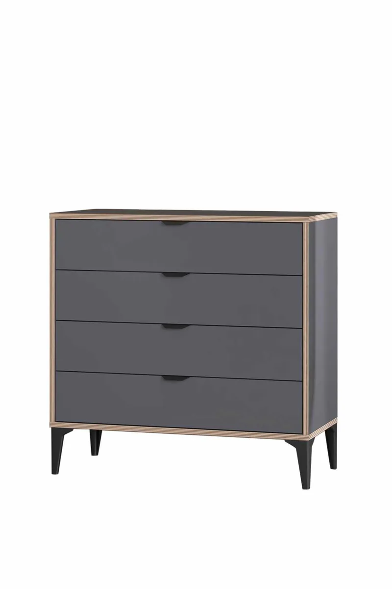 Olyros Byrå 90 cm - Antracit - Förvaring - Förvaringsmöbler - Byrå