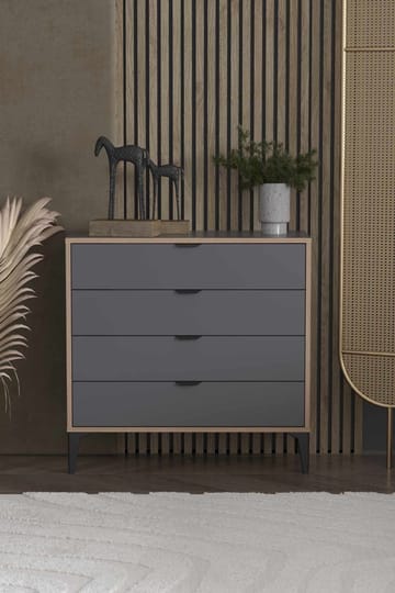 Olyros Byrå 90 cm - Antracit - Förvaring - Förvaringsmöbler - Byrå