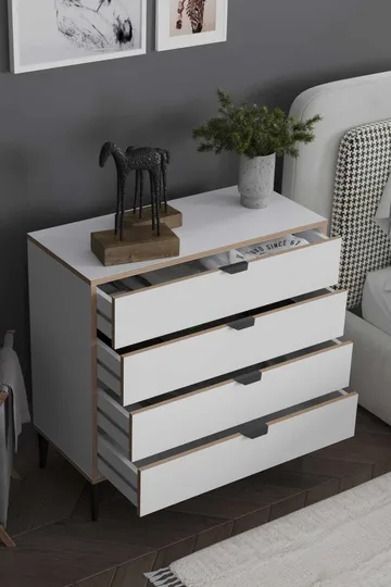 Olyros Byrå 90 cm - Vit - Förvaring - Förvaringsmöbler - Byrå