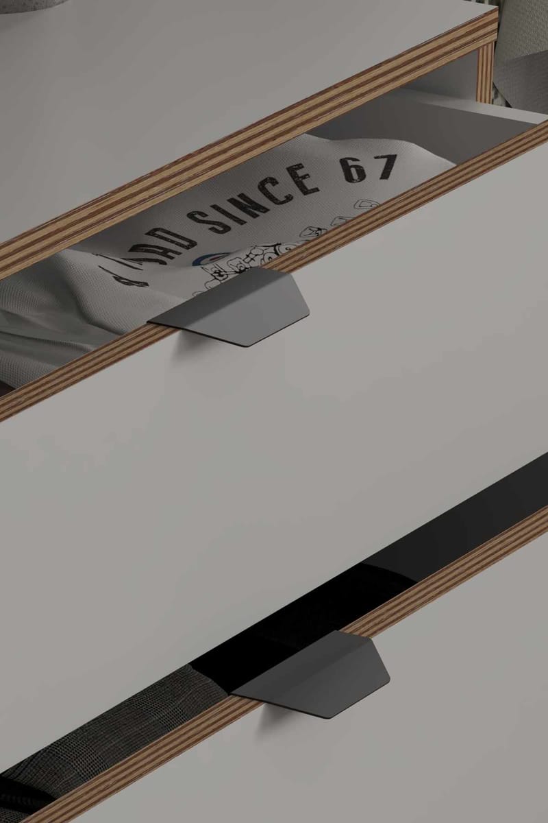 Olyros Byrå 90 cm - Vit - Förvaring - Förvaringsmöbler - Byrå