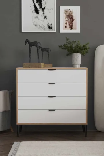 Olyros Byrå 90 cm - Vit - Förvaring - Förvaringsmöbler - Byrå