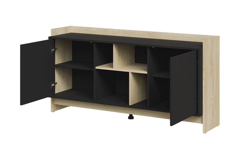 Polina Byrå 150 cm - Brun/Svart - Förvaring - Förvaringsmöbler - Byrå