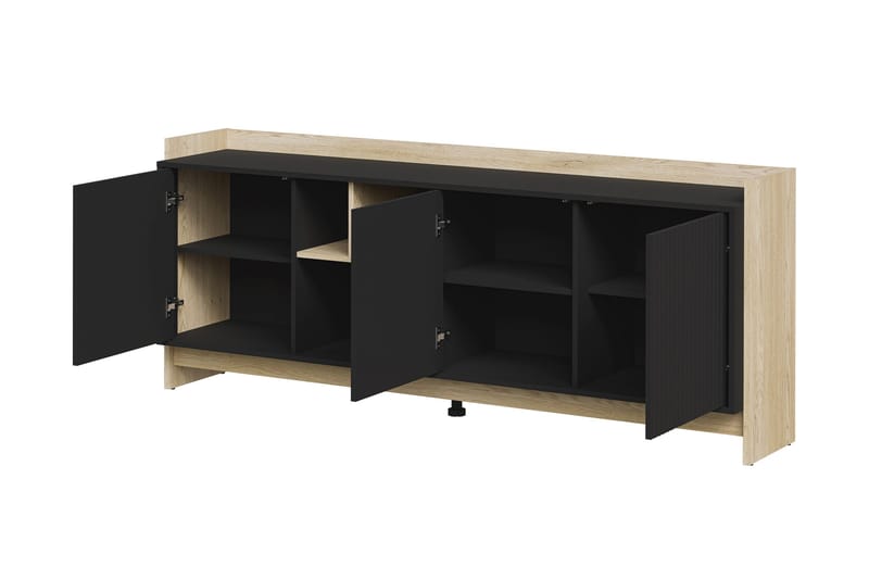 Polina Byrå 190 cm - Brun/Svart - Förvaring - Förvaringsmöbler - Byrå