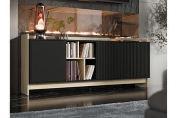 Polina Byrå 190 cm - Brun/Svart - Förvaring - Förvaringsmöbler - Byrå