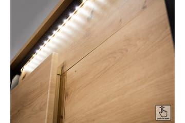 Quant Byrå 41x130 cm - Ek/Svart - Förvaring - Förvaringsmöbler - Byrå