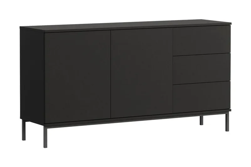 Querty Skåpsbyrå 150x80x41 cm, Svart