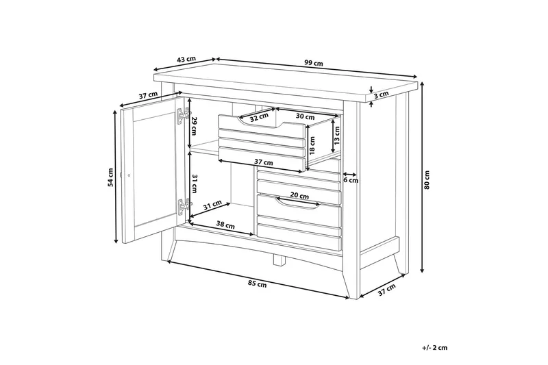 Ratulowski Byrå - Trä/Natur - Förvaring - Förvaringsmöbler - Byrå