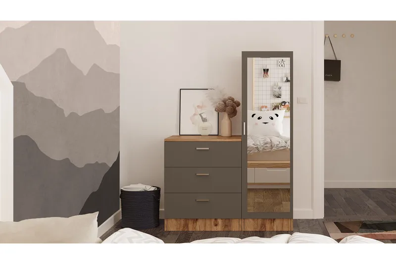 Rinorea Förvaringsskåp 40x140 cm - Grön - Förvaring - Förvaringsmöbler - Byrå