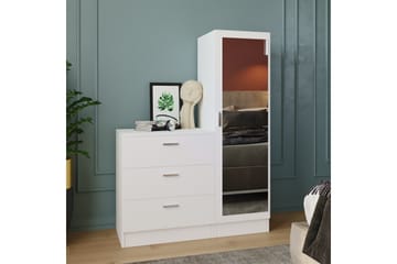 Rinorea Förvaringsskåp 40x140 cm - Vit - Förvaring - Förvaringsmöbler - Byrå