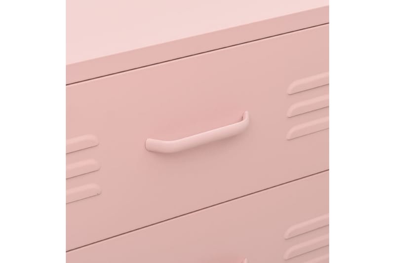 Byrå rosa 80x35x101,5 cm stål - Rosa - Hallbyrå - Byrå - Hallförvaring