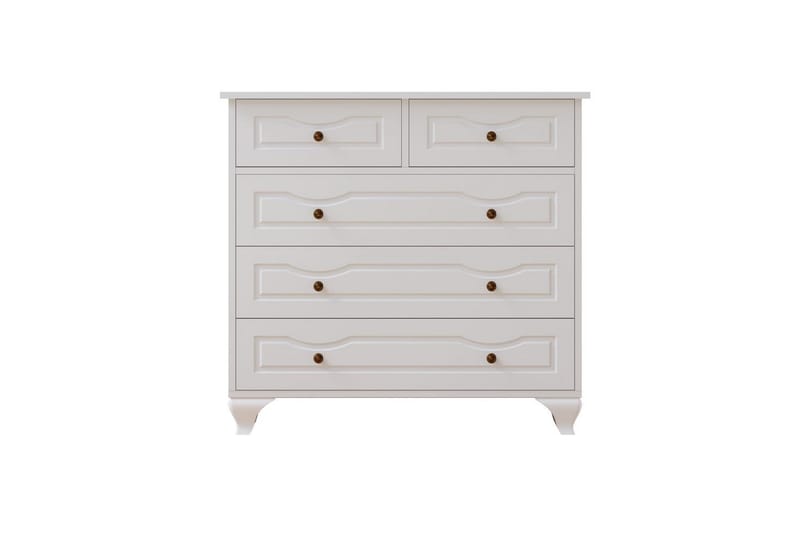 Rylic Byrå 90 cm, Matt Vit