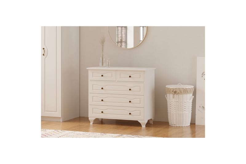 Rylic Byrå 90 cm - Matt Vit - Förvaring - Förvaringsmöbler - Byrå