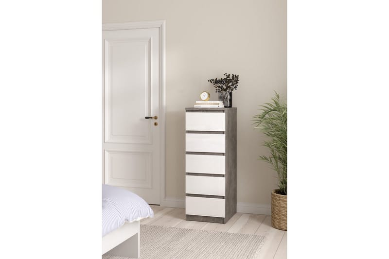 Salomns Byrå 40 cm - Grå/Vit - Förvaring - Förvaringsmöbler - Byrå