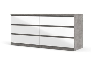 Salomns Byrå 50x154 cm - Vit|Grå - Förvaring - Förvaringsmöbler - Byrå