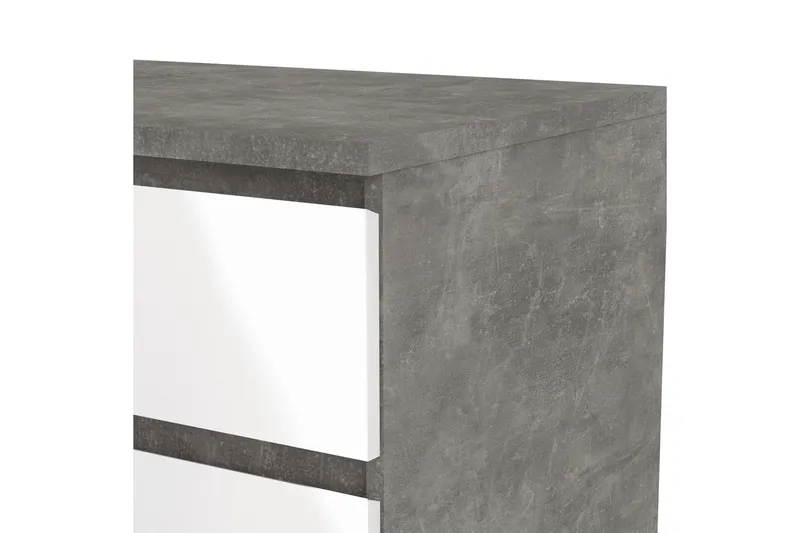 Salomns Byrå 50x154 cm - Vit|Grå - Förvaring - Förvaringsmöbler - Byrå