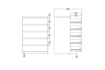 Salomns Byrå 77 cm - Vit - Förvaring - Förvaringsmöbler - Byrå