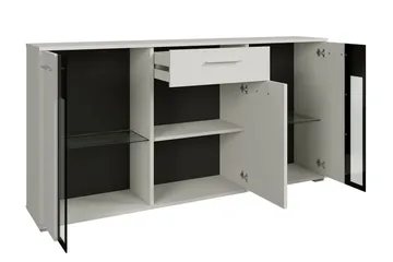 Salsa Byrå 140x40x80 cm - Vit|Blå Led-Belysning - Förvaring - Förvaringsmöbler - Byrå - Hallbyrå