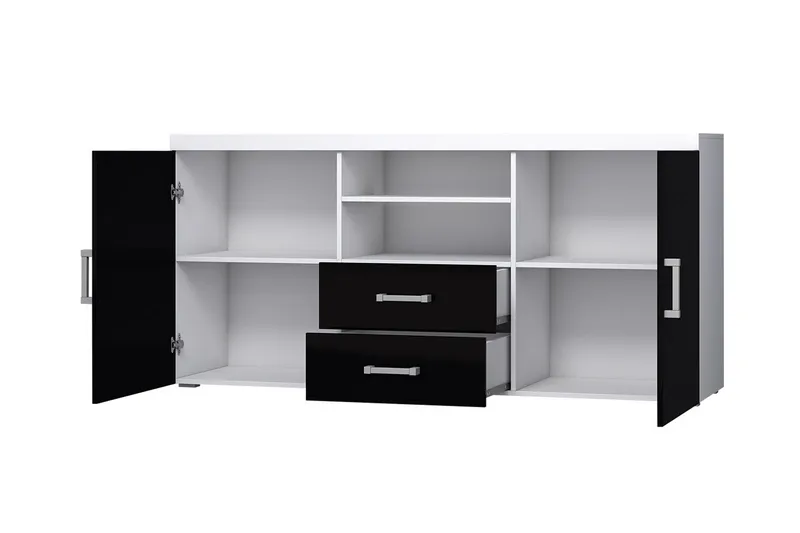 Samba Byrå 164x45x80 cm NO_BRAND White High gloss - Förvaring - Förvaringsmöbler - Byrå
