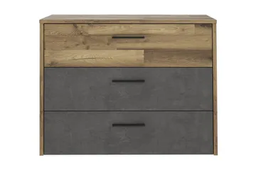 Scrafton Byrå 100 cm - Grå/Brun - Förvaring - Förvaringsmöbler - Byrå