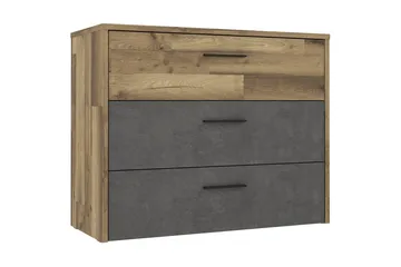 Scrafton Byrå 100 cm - Grå/Brun - Förvaring - Förvaringsmöbler - Byrå