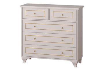 Seric Byrå 90 cm - Matt Vit - Förvaring - Förvaringsmöbler - Byrå