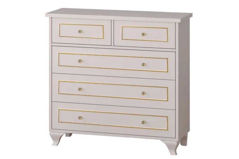 Seric Byrå 90 cm - Matt Vit - Förvaring - Förvaringsmöbler - Byrå