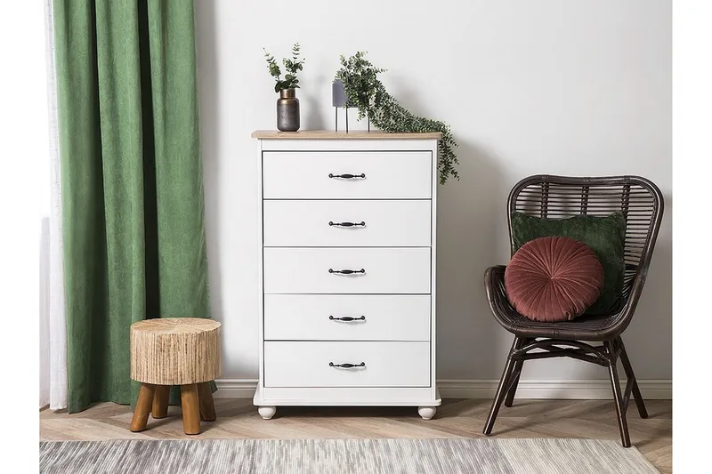 Sharon Byrå 39|76 cm - Vit - Förvaring - Förvaringsmöbler - Byrå