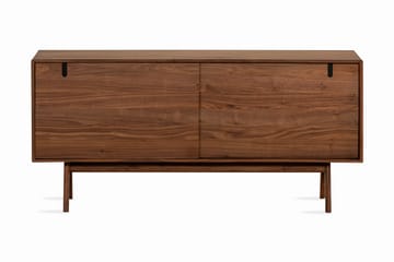 Sideboard Skagana 160x45 cm Massiv Valnöt - Brun - Förvaring - Förvaringsmöbler - Byrå