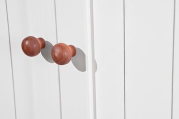 Skänkvitrin A Gambier 131 cm - Vit/Brun - Förvaring - Förvaringsmöbler - Byrå