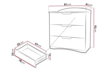 Skenninge Byrå - Vit - Förvaring - Förvaringsmöbler - Byrå