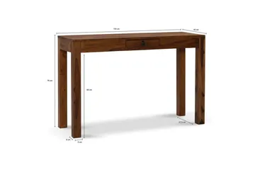 Skrivbord Wohnling för hemmakontor med låda i massivträ - Möbler - Bord & matgrupp - Kontorsbord - Skrivbord