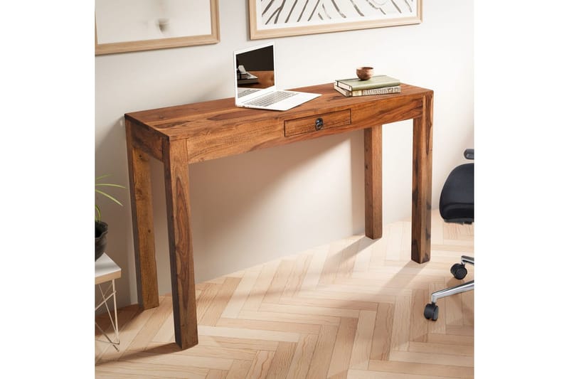 Skrivbord Wohnling för hemmakontor med låda i massivträ - Möbler - Bord & matgrupp - Kontorsbord - Skrivbord