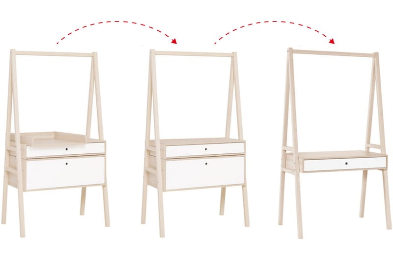 Spot Byrå Trä/Natur/Vit - VOX - Förvaring - Förvaringsmöbler - Byrå