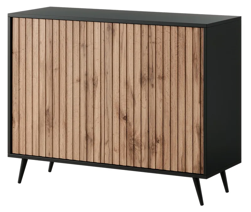 Tapas Byrå 104 cm, Svart