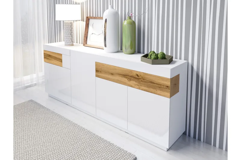 Tomeka Byrå - Vit/Trä - Förvaring - Förvaringsmöbler - Byrå