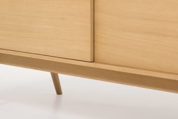 TV-bänk Skagana 160x50 cm Massiv Ek - Brun - Förvaring - Förvaringsmöbler - Byrå