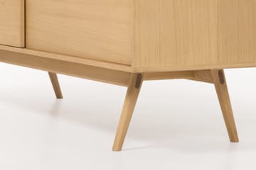 TV-bänk Skagana 160x50 cm Massiv Ek - Brun - Förvaring - Förvaringsmöbler - Byrå