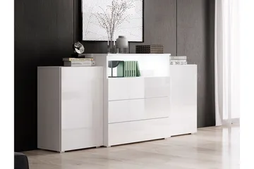 Urbanie Byrå 39x150 cm LED - Vit - Förvaring - Förvaringsmöbler - Byrå - Hallbyrå