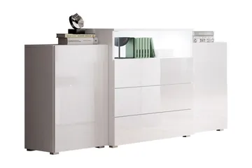 Urbanie Byrå 39x150 cm LED - Vit - Förvaring - Förvaringsmöbler - Byrå - Hallbyrå