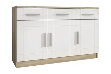 Valga Byrå 37x104 cm - Vit/Natur - Förvaring - Förvaringsmöbler - Byrå