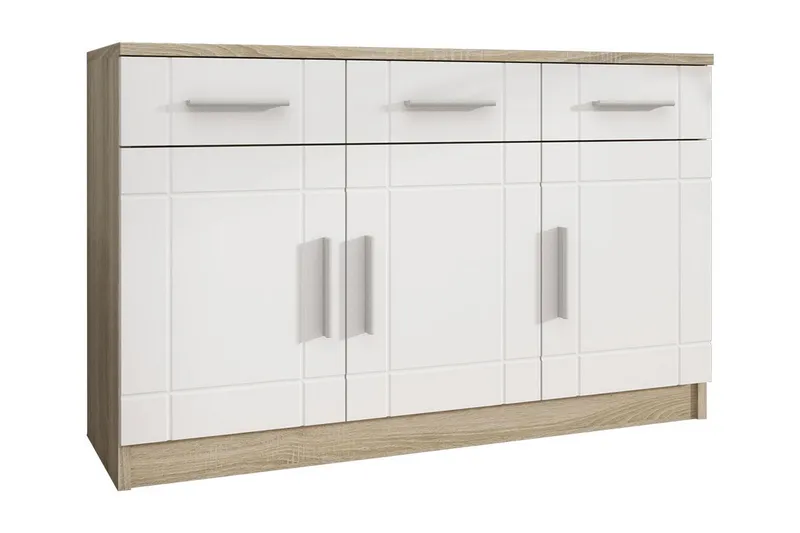 Valga Byrå 37x104 cm - Vit/Natur - Förvaring - Förvaringsmöbler - Byrå