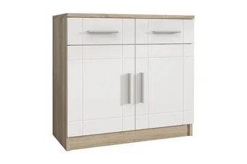 Valga Byrå 37x69 cm - Vit/Natur - Förvaring - Förvaringsmöbler - Byrå